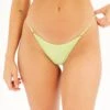 Shimmer Adjustable Cheeky Bikini Bottom -Style Fashion Fit aiden adjustable high cut bikini briefs lime splice front ga54030shm