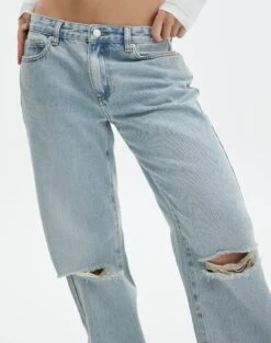 Low Rise Ripped Straight Leg Jean -Style Fashion Fit aimee low rise straight jean venice vintage wash imageback jd54235prip