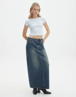 Ribbed Crew Neck Tee -Style Fashion Fit angeles rib baby t shirt break the ice full ts119559ocot