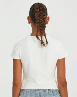 Cropped Cap Sleeve Knit Top -Style Fashion Fit aria cap sleeve knit top milk back ks106650sf