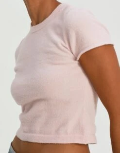 Cropped Cap Sleeve Knit Top -Style Fashion Fit aria cap sleeve knit top rose and thorne imageback ks106650sf