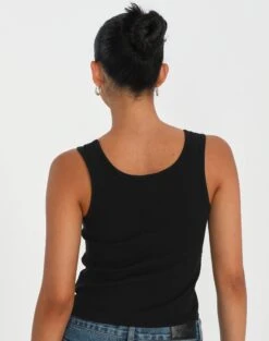 V Neck Tank -Style Fashion Fit awhina v neck tank black back tv79336orib