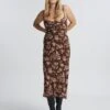 Print Cowl Neck Maxi Dress -Style Fashion Fit camille cowl neck midi dress soy blooms front dl77736prt 1