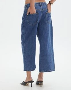Wide Leg Denim Culottes -Style Fashion Fit carli long culottes suzy mid wash back jd136909rdnm
