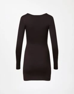 Supersoft Twist Cut Out Long Sleeve Mini Dress -Style Fashion Fit cartia ls cut out mini its soy cute back ds85940pln