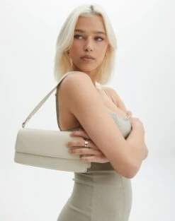 Shimmer Knit Halter Mini Dress -Style Fashion Fit casper classic shoulder bag vanilla bean front bg76168pu 3