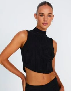 Ribbed Knit Maxi Skirt -Style Fashion Fit co astor knit black front kv109477knt