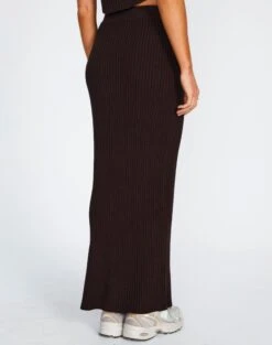 Ribbed Knit Maxi Skirt -Style Fashion Fit co astor textured knit midi skirt its soy cute back sl109352knt