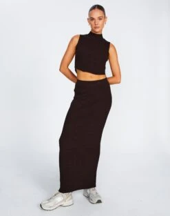 Mesh Maxi Skirt -Style Fashion Fit co astor textured knit midi skirt its soy cute front sl109352knt 2