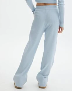 High Rise Wide Leg Knit Pant -Style Fashion Fit co harriet wide leg knit pants blue bubble back pw53795knt