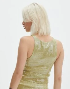 Sequin Tank Top -Style Fashion Fit co ken sequin top wassa bae back tv140207sqn