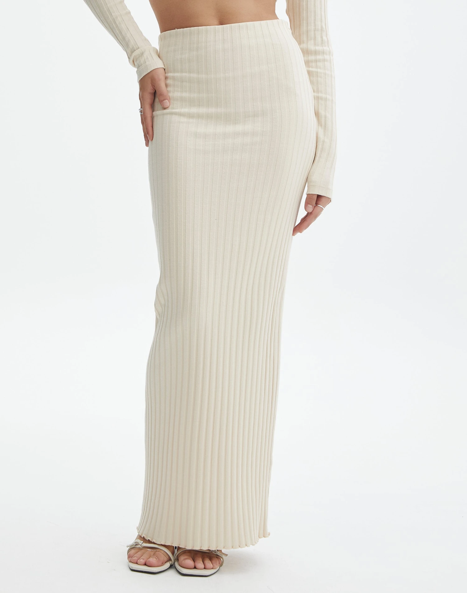 Ribbed Maxi Skirt 4 Ribbed Maxi Skirt - Image 2