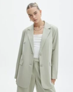 High Rise Wide Leg Cargo Pant -Style Fashion Fit co loretta oversized blazer jacket suit mist front jw51337zhe