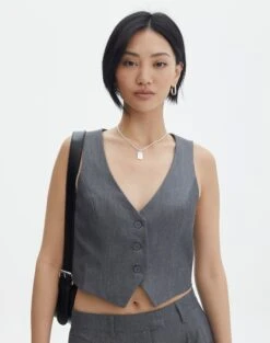 Strapless Stitch Detail Top -Style Fashion Fit co loretta waistcoat charcoal marle front bv65137pln