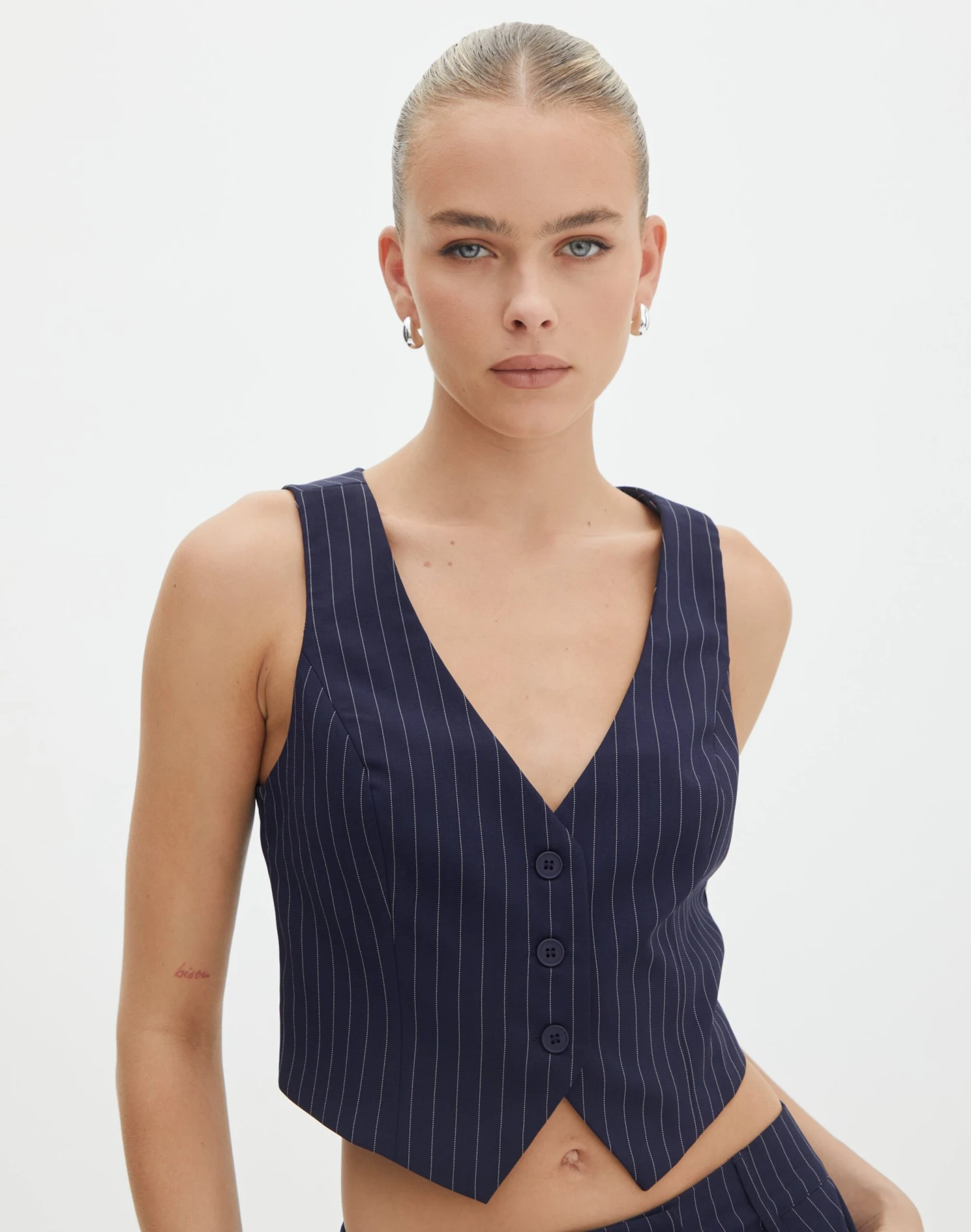 Pinstripe Button Up Shirt 15 Pinstripe Button Up Shirt - Image 13