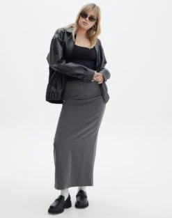 Tailored Maxi Skirt 22 Tailored Maxi Skirt -Style Fashion Fit co mailey suiting maxi skirt charcoal full sl101473mar