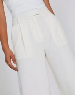 High Waist Relaxed Tailored Pant -Style Fashion Fit co marly wide leg pant bad to the bone imageback pw71767pln