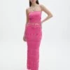 Contrast Rib Knit Maxi Skirt -Style Fashion Fit co michaela mixed stitch maxi skirt lets go party front sl96533knt 2