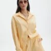 Cotton Oversized Button Up Shirt -Style Fashion Fit co pascal poplin shirt mango lassi front bl118811pop