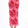 Print Maxi Slip Skirt -Style Fashion Fit co riley low rise maxi skirt carnation skies front sl102757prt 1