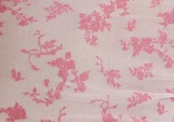 Floral Print Mesh Lettuce Trim Cropped Cami -Style Fashion Fit co sabrina burnout mesh cami baby doll burnout imagefront tv54660rbo