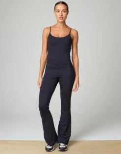 Faux Leather Moto Zip Straight Leg Pant -Style Fashion Fit co simone butter soft flare black front pw119603but 1