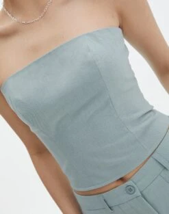 Strapless Stitch Detail Top -Style Fashion Fit co waverly boob tube top its a big dill imageback bv78094gry