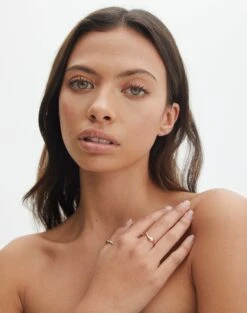 Ruffle Mini Skirt -Style Fashion Fit dora double ring gold front je144663rng 5