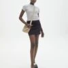 Cotton Mini Cargo Skirt 1 Cotton Mini Cargo Skirt -Style Fashion Fit emma cargo mini skirt black front ss123451cot 2