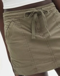Cotton Mini Cargo Skirt -Style Fashion Fit emma cargo mini skirt lt khaki imageback ss123451cot