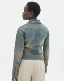 Ringspun Fitted Denim Jacket -Style Fashion Fit fia fitted jacket ethal ringspun back jw124540spu