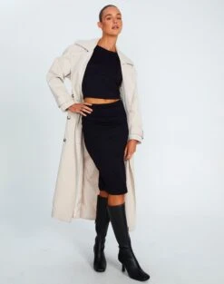 Satin Maxi Skirt 41 Satin Maxi Skirt -Style Fashion Fit gem midi skirt black front sl114640pch 9