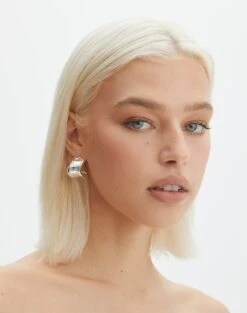 Strappy Ruched Bikini Bottom -Style Fashion Fit gemini plated half hoop silver front je144618ear 19