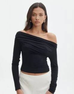 Ruched Off The Shoulder Top