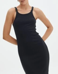 Cotton High Neck Maxi Dress -Style Fashion Fit harriet high neck black imageback dl120072cot