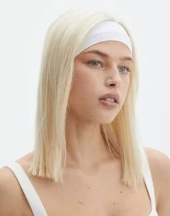 Active Seamless Ribbed Contour Cropped Tank -Style Fashion Fit headband twin pack blackwhite front ha47711ss 2