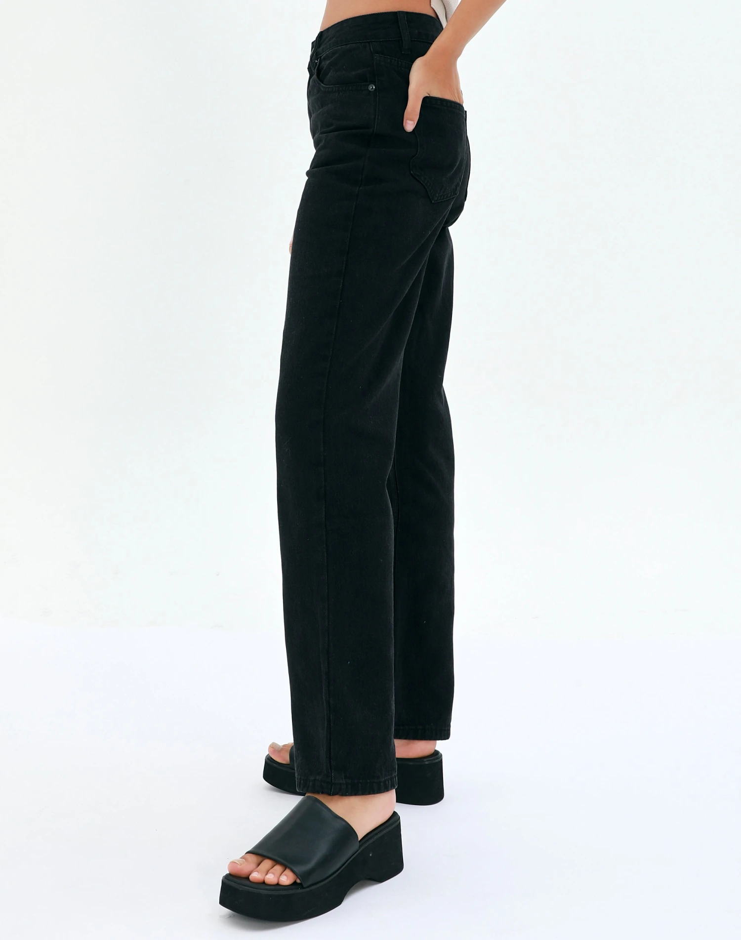 High Rise Straight Leg Jean 4 High Rise Straight Leg Jean - Image 3