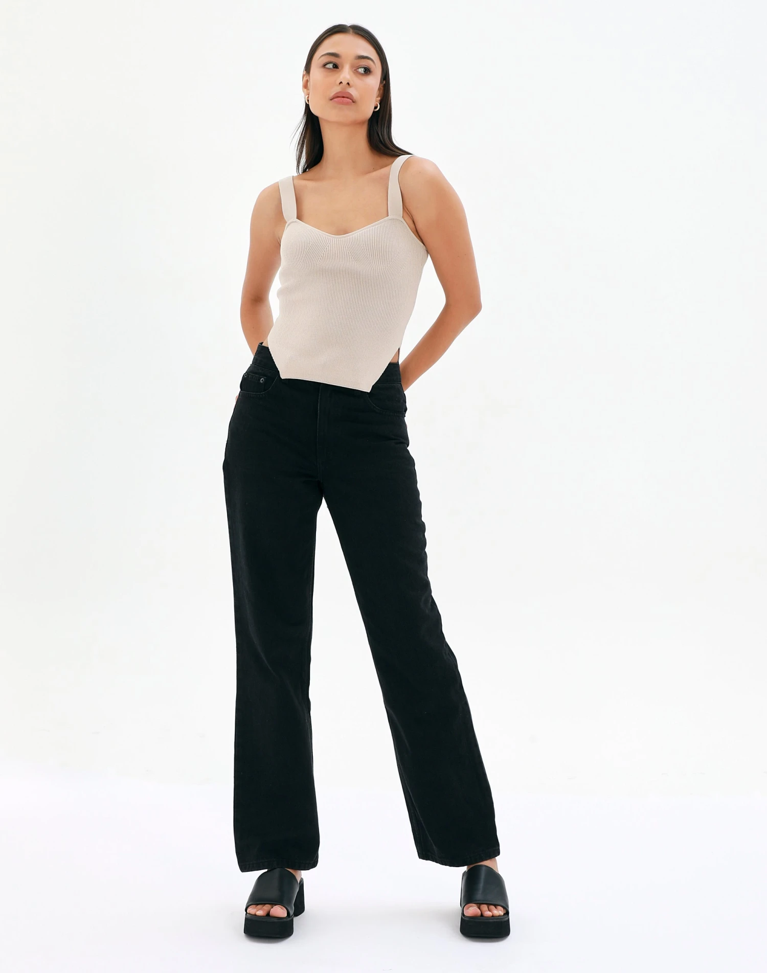 High Rise Straight Leg Jean 3 High Rise Straight Leg Jean - Image 2