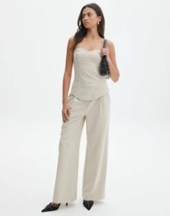 Tailored Strapless Corset Top -Style Fashion Fit iver tailored corset oh natural full bv127594pln