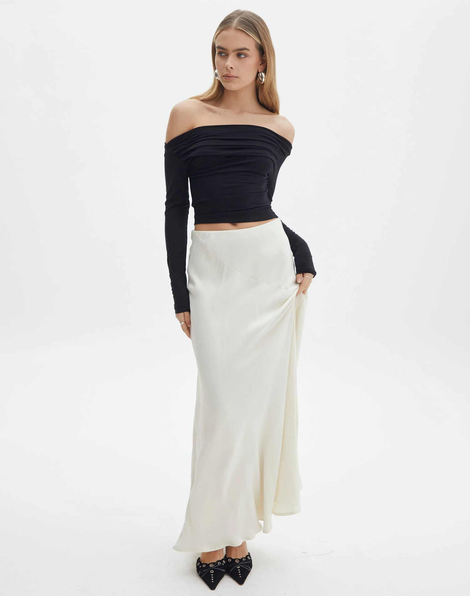 Satin Maxi Skirt 10 Satin Maxi Skirt - Image 8