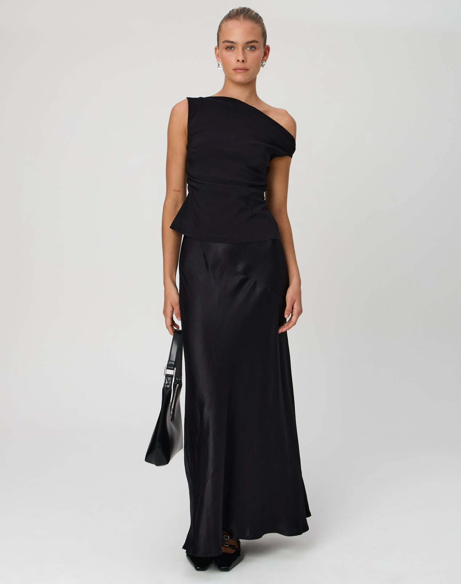 Satin Maxi Skirt 3 Satin Maxi Skirt