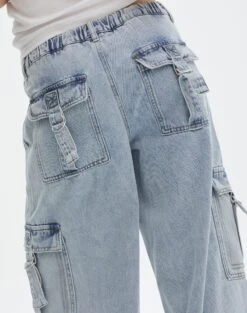 Mid Rise Baggy Cargo Jean -Style Fashion Fit jasper cargo jean bryce light wash imageback jd90676dnm