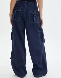 Mid Rise Baggy Cargo Jean -Style Fashion Fit jasper cargo jean super indigo back jd90676dnm