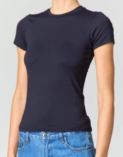 Supersoft Long Line Tee -Style Fashion Fit kimmy t shirt black imageback ts55072pln