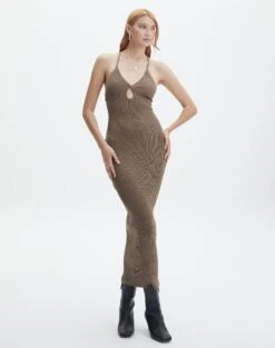 Luxe Lounge Modal Long Sleeve Maxi Dress -Style Fashion Fit knolly keyhole knit maxi soy marle front kd92768knt 11