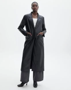 Scoop Neck Ribbed Knit Midi Dress -Style Fashion Fit liberty long line coat black front cl124199pu