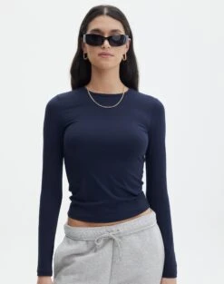 Drawstring Satin Maxi Skirt -Style Fashion Fit limmy slinky longsleeve navy blazer front tl55301pch