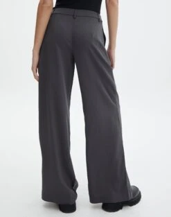 Mid Rise Relaxed Leg Pant -Style Fashion Fit lorence tailored pant charcoal back pw69506pln