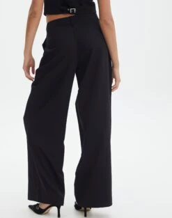 Mid Rise Wide Leg Pant -Style Fashion Fit loretta wide leg pant black back pw51730pln