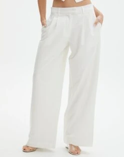 Mid Rise Wide Leg Pant -Style Fashion Fit loretta wide leg pant milk full pw51730pln